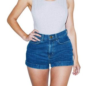American Apparel Denim Shorts| Color Medium Blue| Size 27